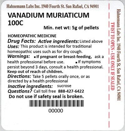 Vanadium Muriaticum 100C 5g.jpg Vanadium Muriaticum 100C 5g - Vanadium Muriaticum 100C 5g
